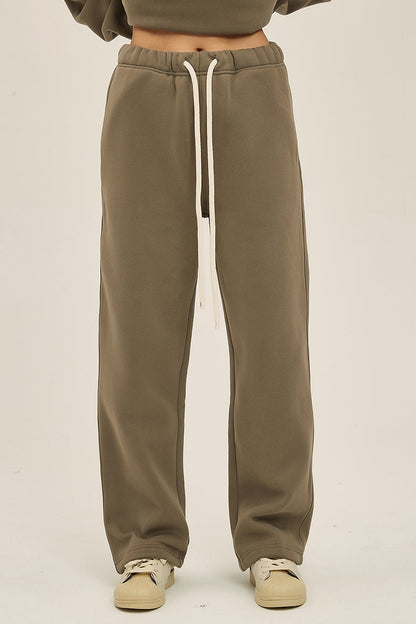 350GSM Relaxed Solid Color Sweatpants
