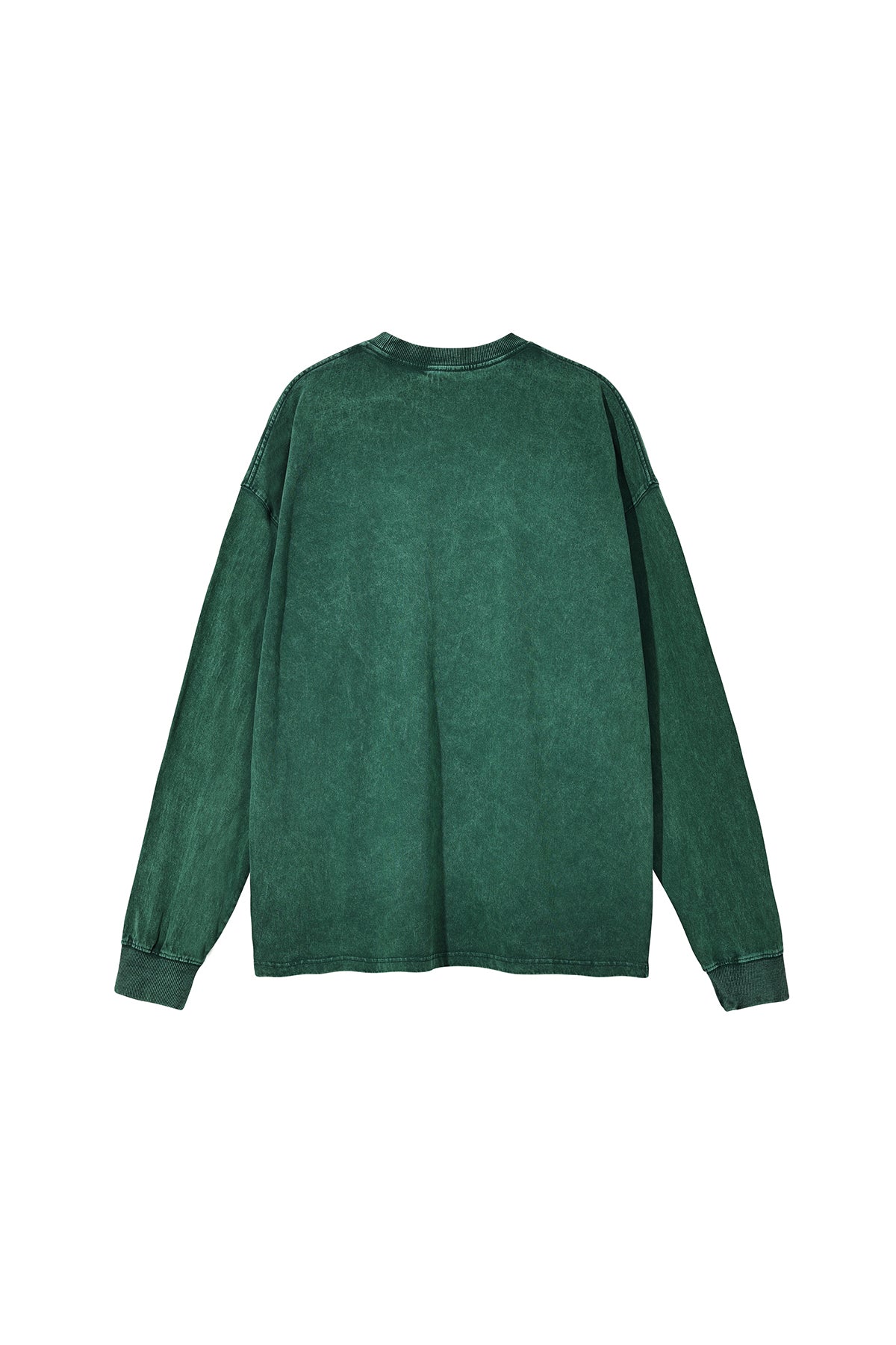 250GSM Vintage Washed Long Sleeve Crew