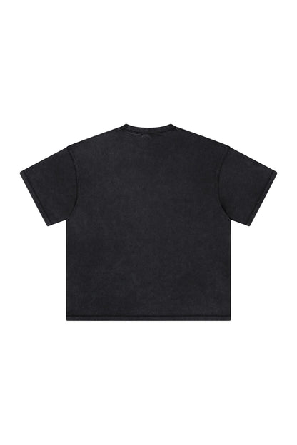 400GSM Double Stitch Washed Tee