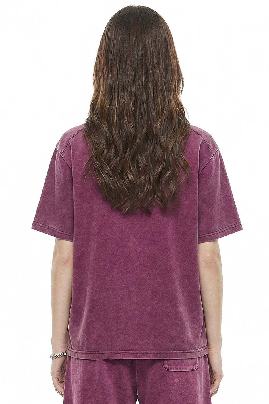305GSM Splicing Washed Tee