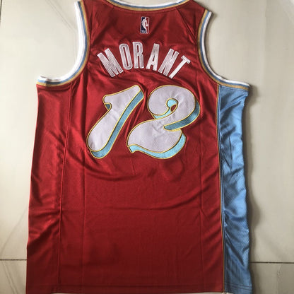 Memphis Grizzlies Ja Morant #12 Throwback  Jersey -  Dense Embroidery