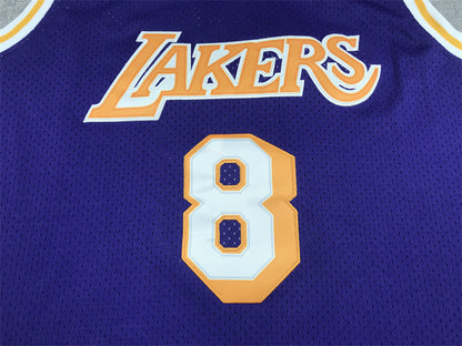 Kobe Bryant #8 Los Angeles Lakers Throwback Embroidered Jersey