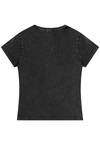 240GSM Digital Printed Washed Tee