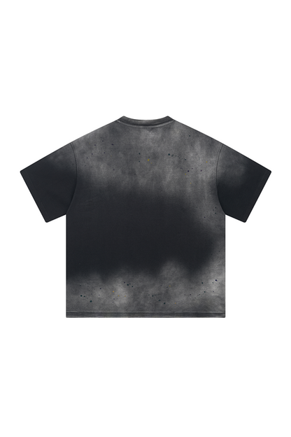 275GSM Ink Spray Washed Tee
