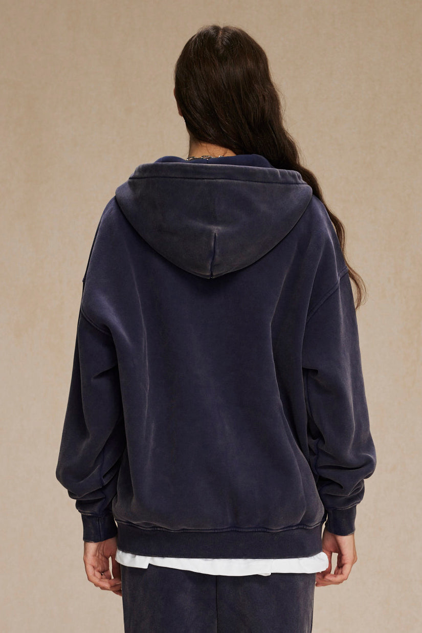 360GSM Washed Fleece Zipper Jacket