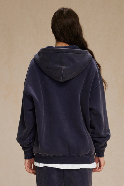 360GSM Washed Fleece Zipper Jacket