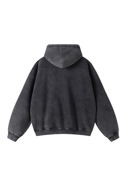 360GSM Washed Fleece Zipper Jacket