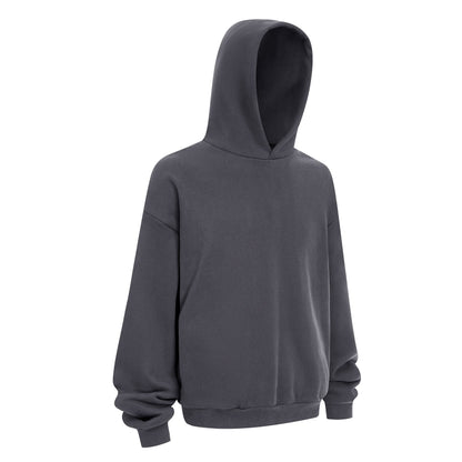 430GSM Boxy Fit Fleece Solid Color Hoodie