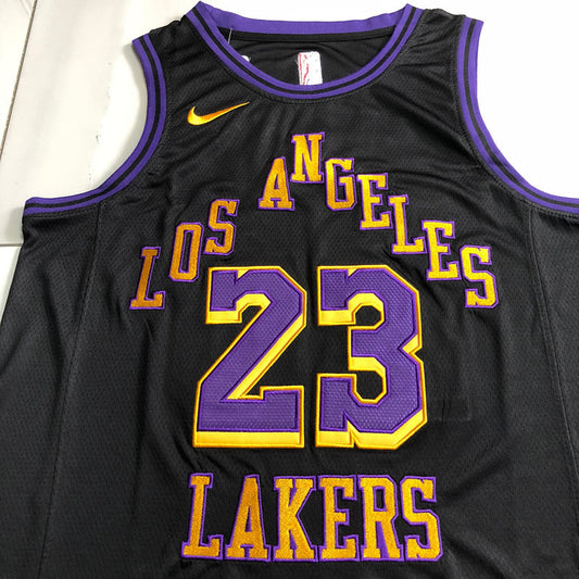 Los Angeles Lakers LeBron James #23 Throwback Jersey - Dense Embroidery
