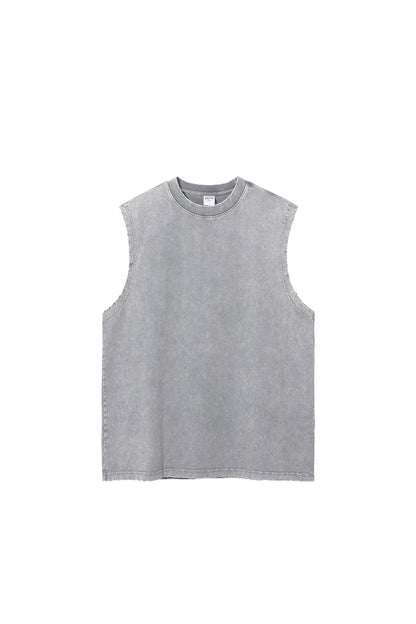 275GSM Distressed Washed Muscle Tee