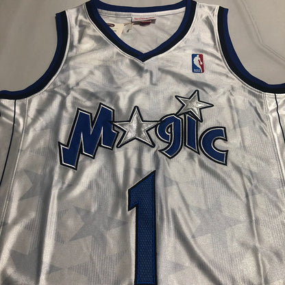 Orlando Magic TRACY MCGRADY #1 white  2000-01 Throwback Jersey - Dense Embroidery