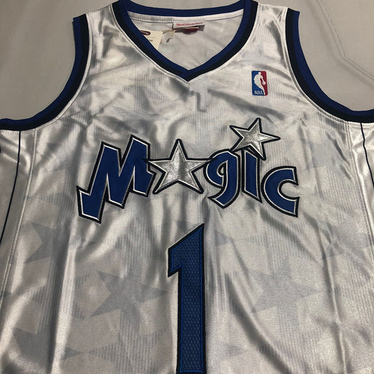 Orlando Magic TRACY MCGRADY #1 white  2000-01 Throwback Jersey - Dense Embroidery