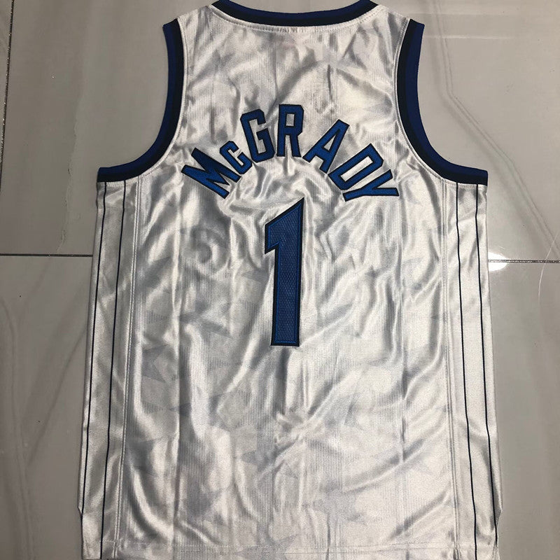 Orlando Magic TRACY MCGRADY #1 white  2000-01 Throwback Jersey - Dense Embroidery