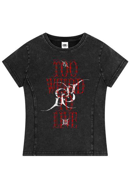 240GSM Digital Printed Washed Tee