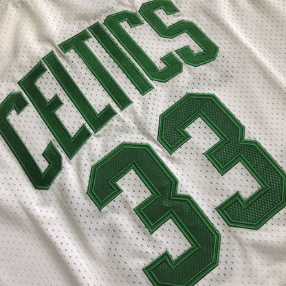 Boston Celtics Larry Bird #33 White Throwback Jersey - Dense Embroidery