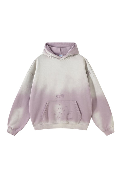 360GSM Sun Fade Distressed Washed Hoodie