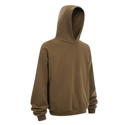 430GSM Boxy Fit Fleece Solid Color Hoodie
