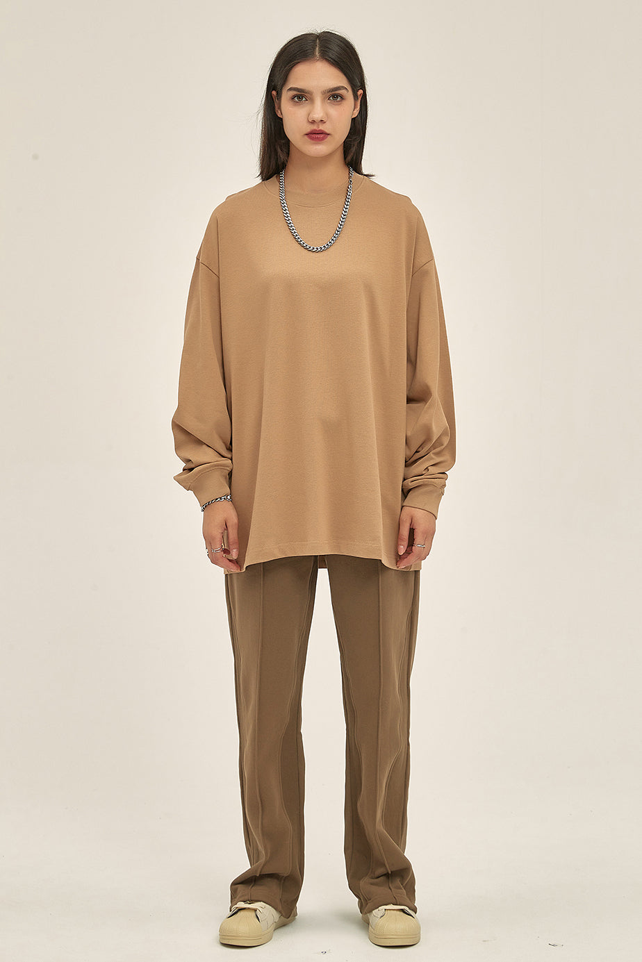 305GSM Oversized Long Sleeve Crew