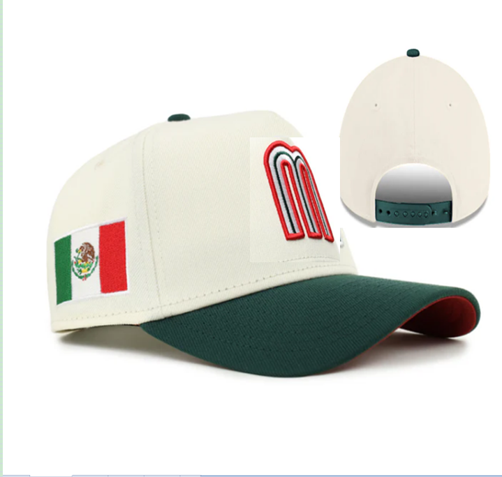 Mexican White Snapback Cap