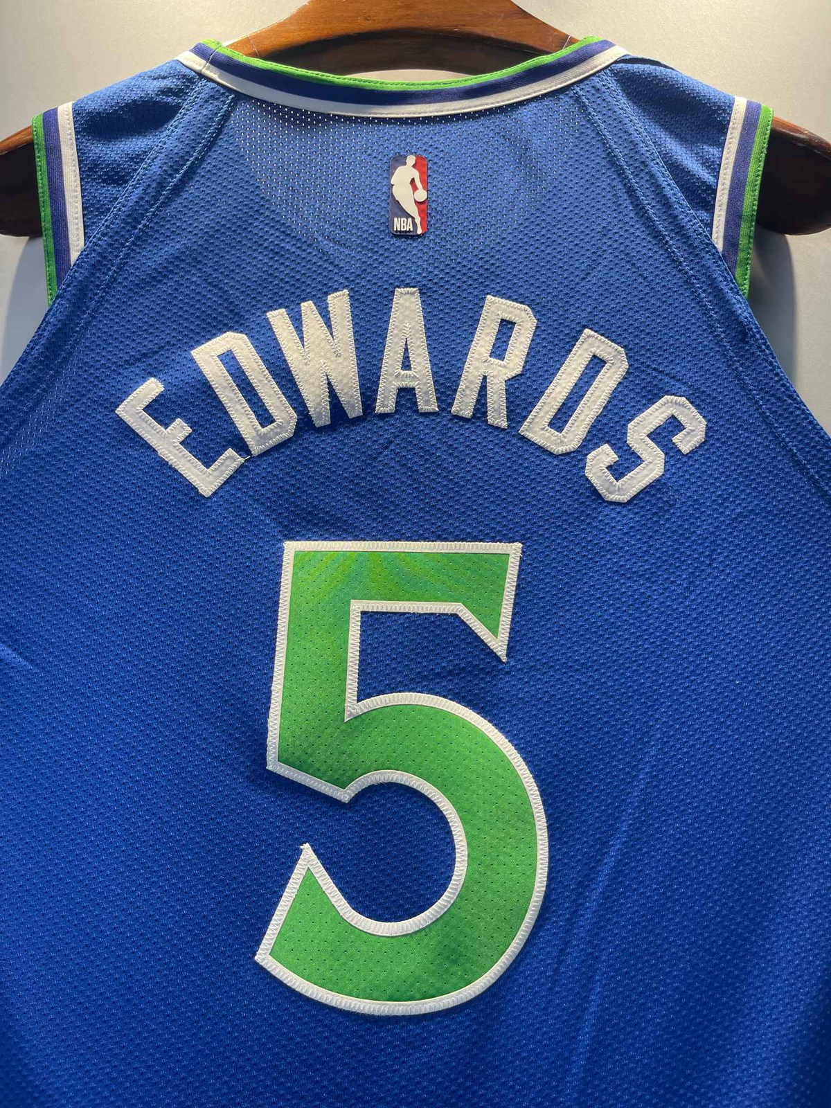 Anthony Edwards #5 Minnesota Timberwolves blue Player Edition Jersey