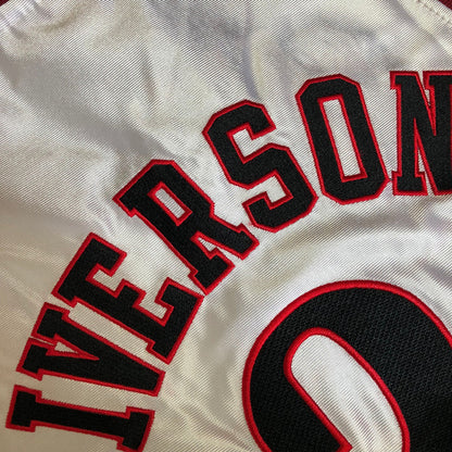 All-Star Allen Iverson #3 white 2001 Dense Embroidery