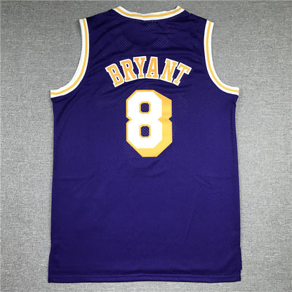 Kobe Bryant #8 Los Angeles Lakers 1996-97 Throwback Embroidered Jersey