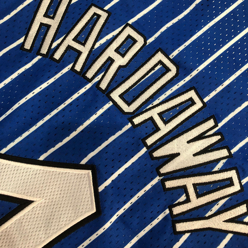 Orlando Magic Anfernee Hardaway #1 Blue Throwback Jersey - Dense Embroidery
