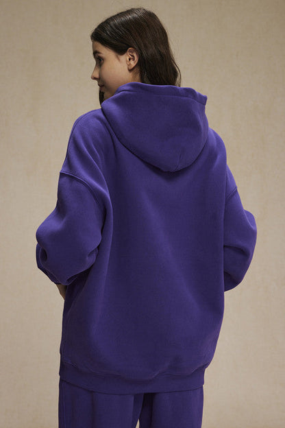 350GSM Fleece Solid Color Hoodie