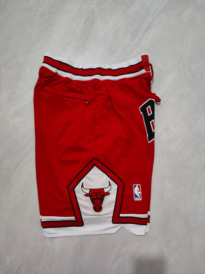 Chicago Bulls Red Regular Pocket Shorts