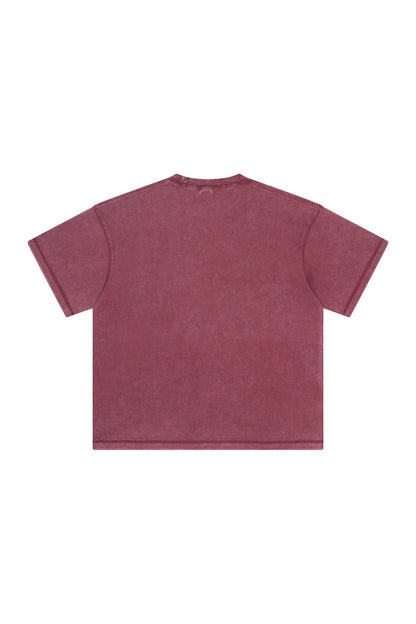 400GSM Double Stitch Washed Tee