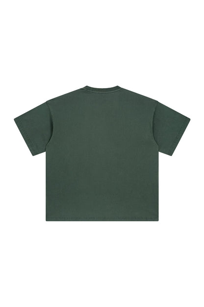 250GSM Pigment Dyed Washed Tee
