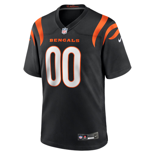 Custom Cincinnati Bengals Black Game Jersey