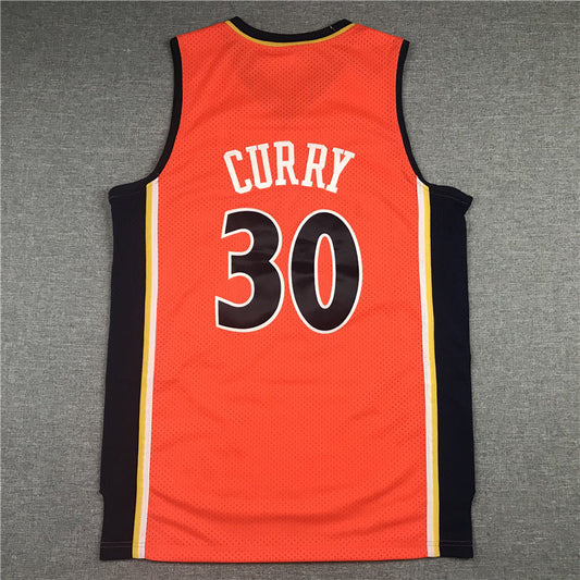 Golden State Warriors Stephen Curry #30 2009-10 Throwback - Embroidered