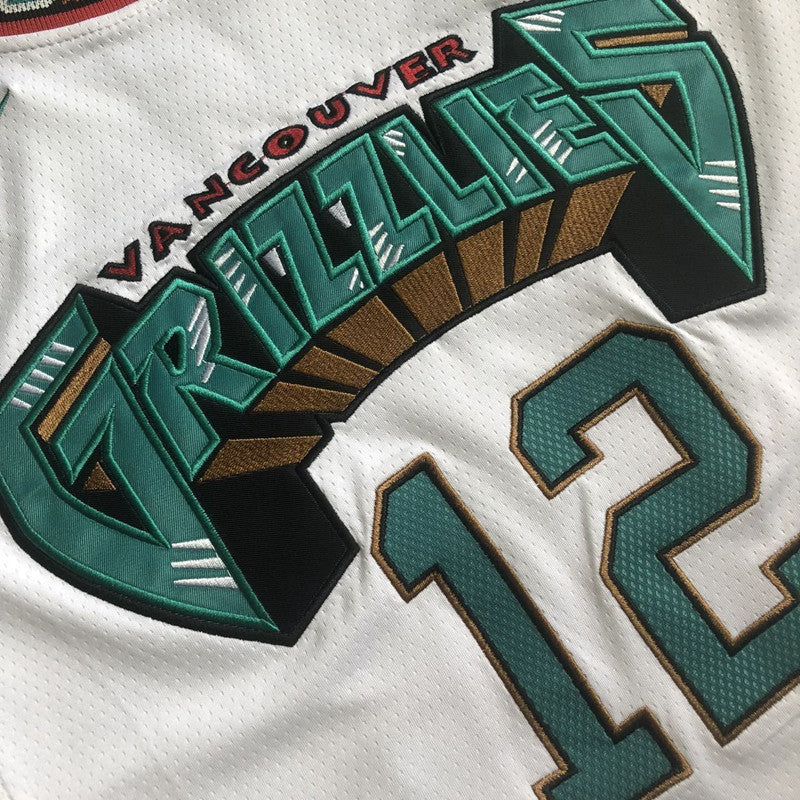 Memphis Grizzlies Ja Morant #12 white Throwback  Jersey -  Dense Embroidery