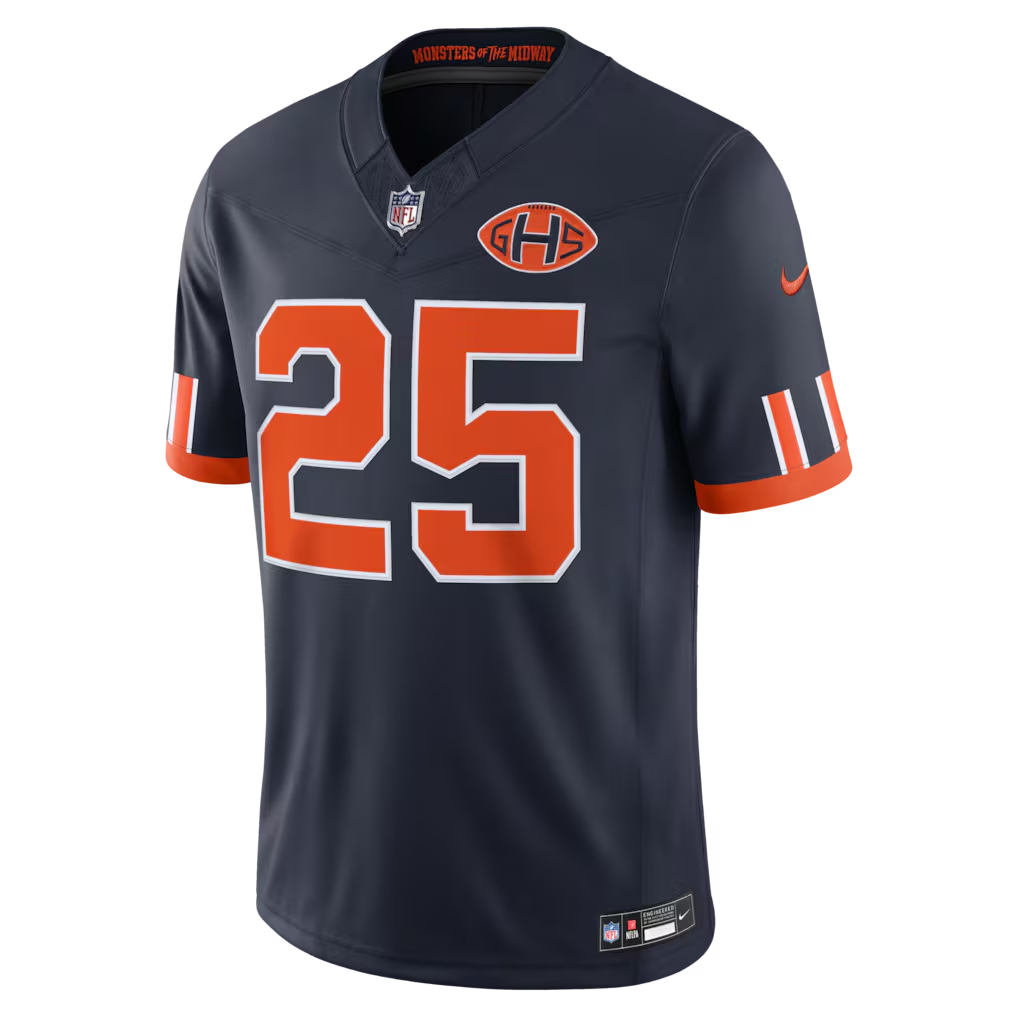 Men's Kyle Monangai Chicago Bears #25 Rivalries Collection Limited Jersey