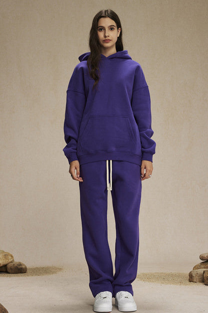 350GSM Fleece Solid Color Hoodie