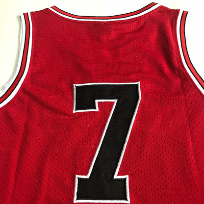 Slam Dunk Shohoku #7 red Throwback Jersey - Dense Embroidery