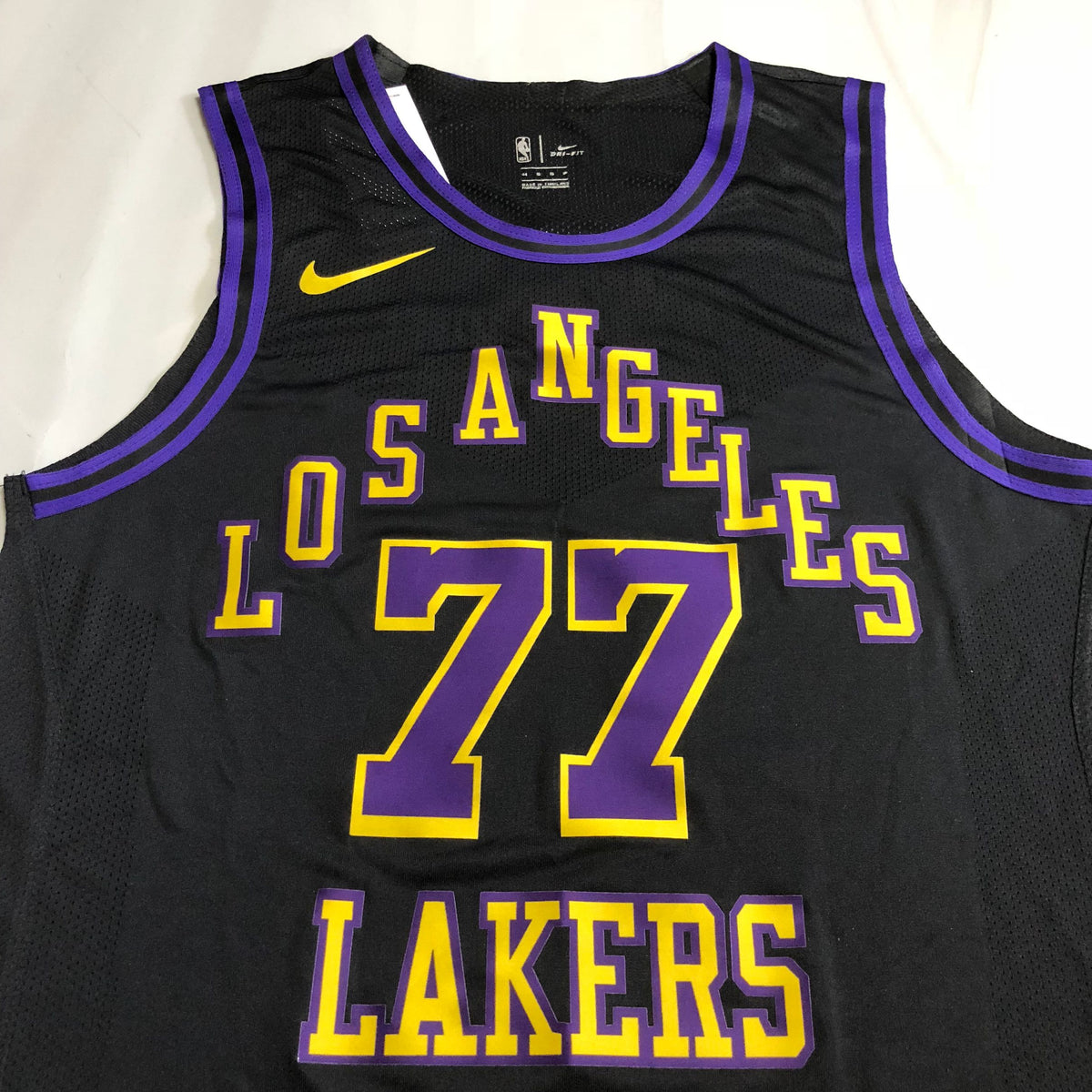 Los Angeles Lakers Luka Dončić #77 black Player Edition - Hot pressing