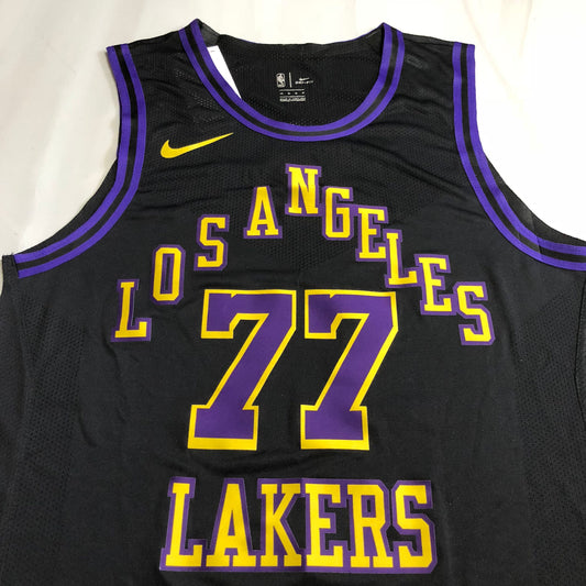 Los Angeles Lakers Luka Dončić #77 black Player Edition - Hot pressing