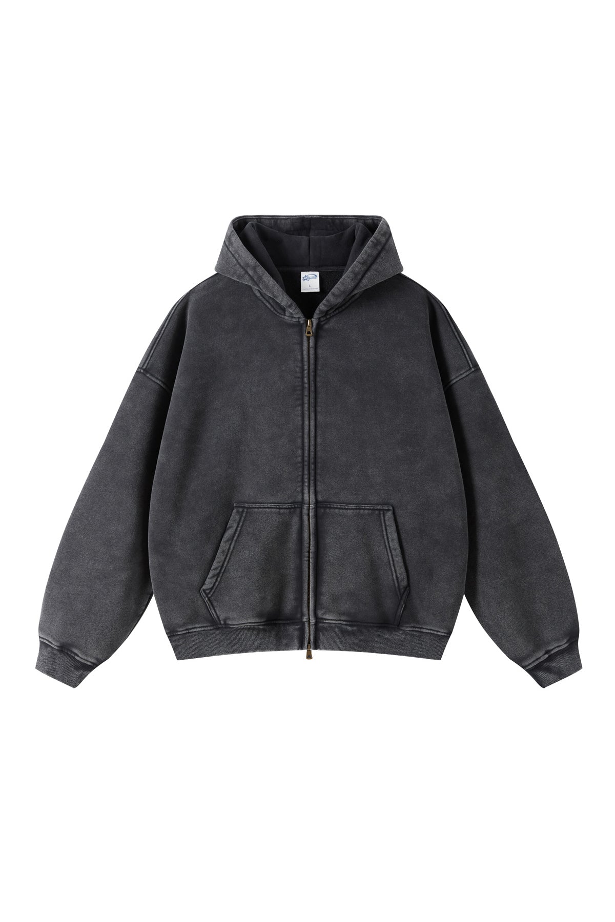 360GSM Washed Fleece Zipper Jacket