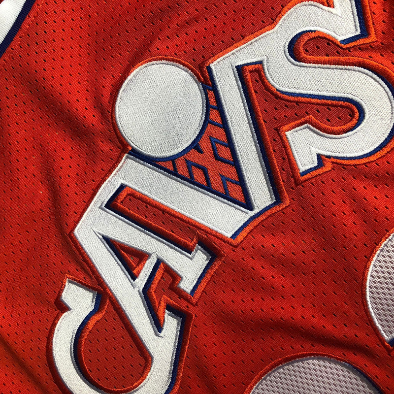 Cleveland Cavaliers LeBron James #23 Orange Throwback Jersey - Dense Embroidery