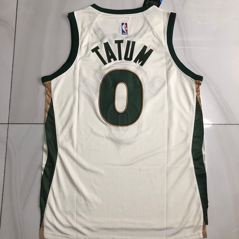 Boston Celtics Jayson Tatum #0 Throwback Jersey - Dense Embroidery
