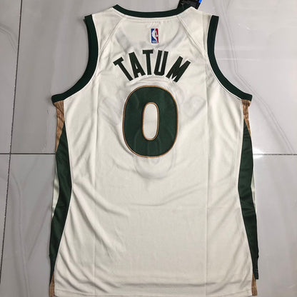 Boston Celtics Jayson Tatum #0 Throwback Jersey - Dense Embroidery