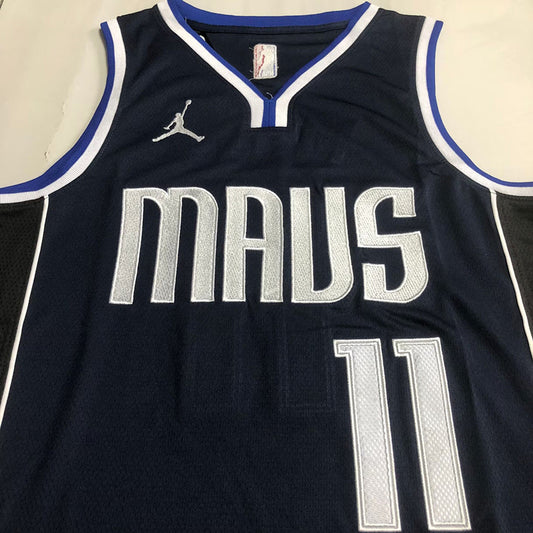 Dallas Mavericks Kyrie Irving #11 blue Throwback Jersey - Dense Embroidery