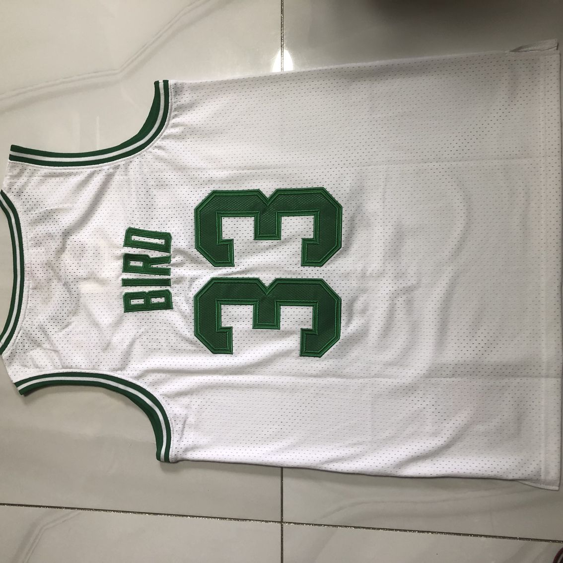 Boston Celtics Larry Bird #33 White Throwback Jersey - Dense Embroidery
