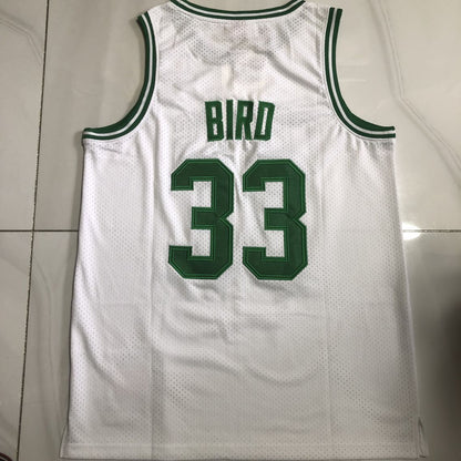 Boston Celtics Larry Bird #33 White Throwback Jersey - Dense Embroidery