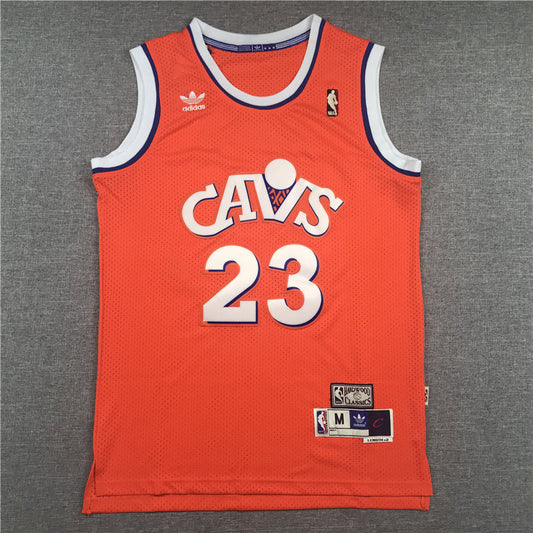 Cleveland Cavaliers LeBron James #23 Throwback - Embroidered Jersey