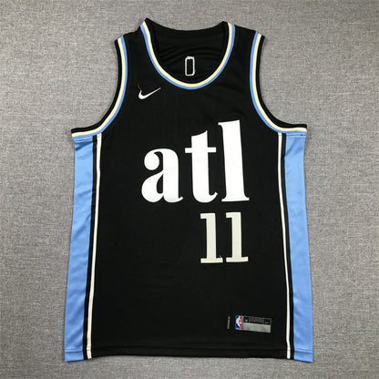 Youth Atlanta Hawks Trae Young #11 Embroidered Jersey
