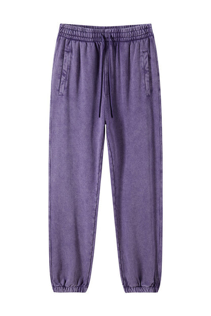 100% Cotton 420GSM Washed Sweatpants