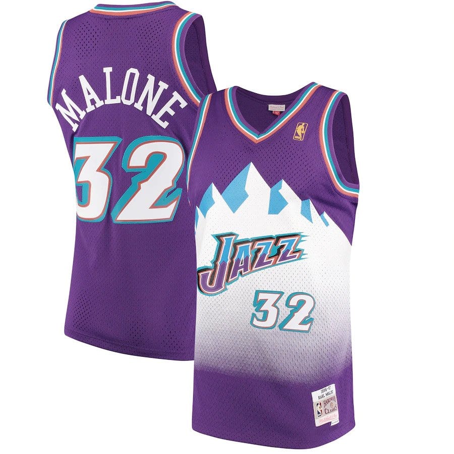 Karl Malone Utah Jazz Throwback Jersey